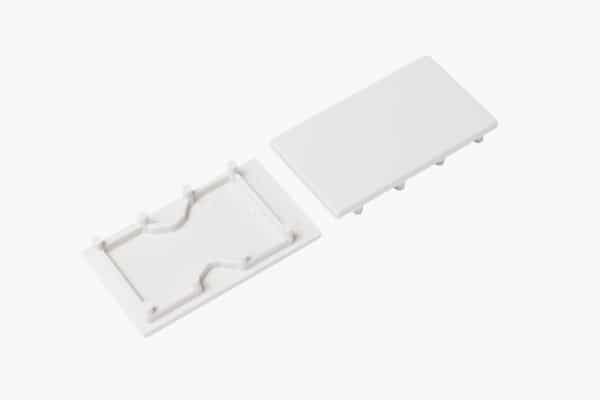 ALUMINIUM LED Profil LENEO PVC U-Endkappe weiß